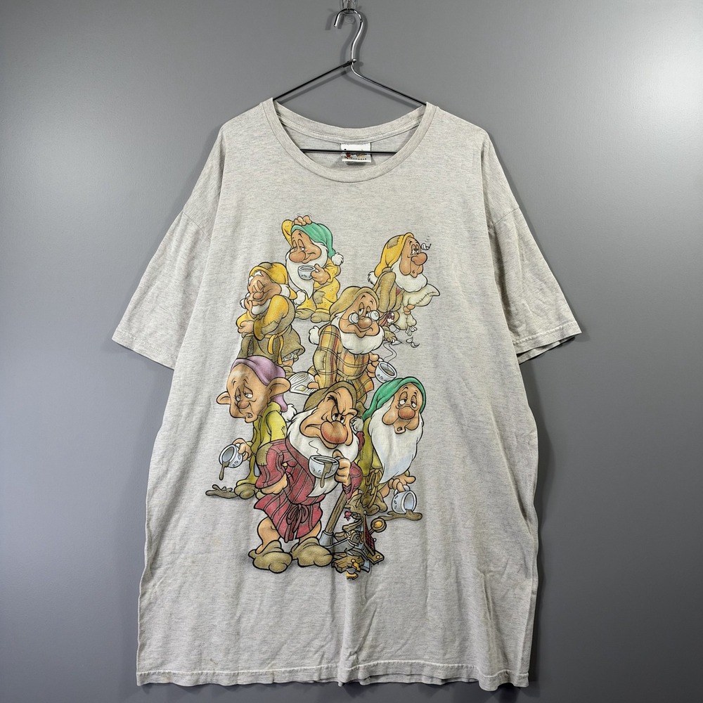 Vintage Walt Disney World Sleepshirt Womens One Size Gray Seven Dwarfs Grumpy